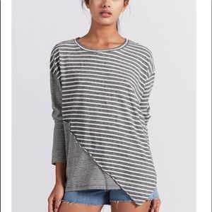 Current/Elliott The Slice Stripe Tee